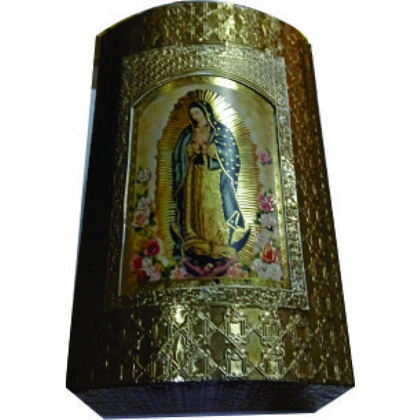 VIRGEN CUERPO COMPLETO CON FLORES Imagen